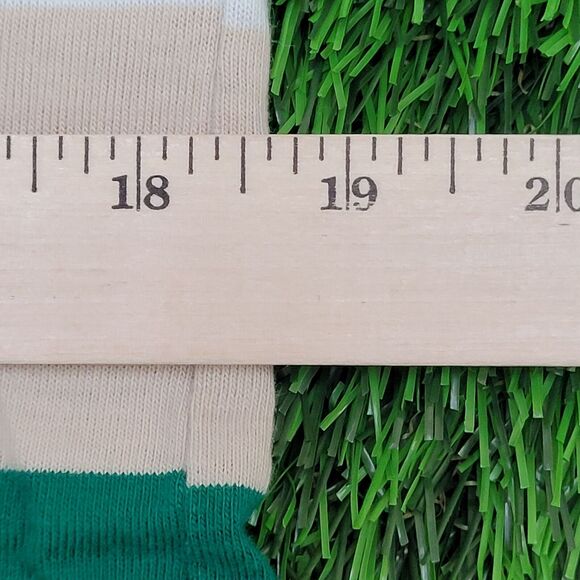 Vintage 80s MOD Polo Shirt Medium 19x25 Striped Two-Tone - Picture 10 of 11